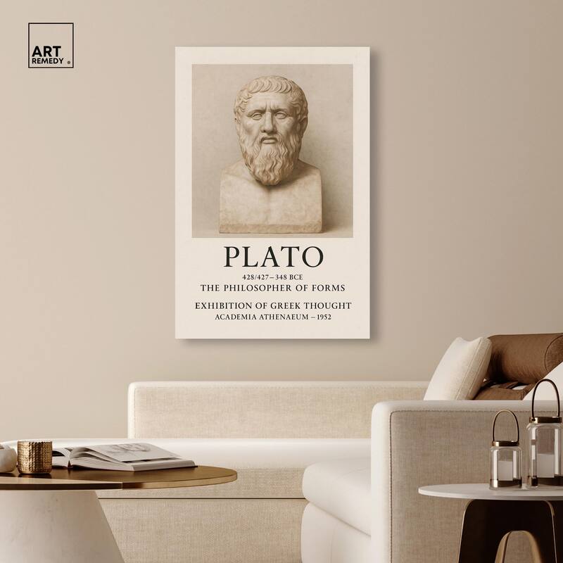 Philosopher of Forms Canvas by Art Remedy, Gallery Wrapped