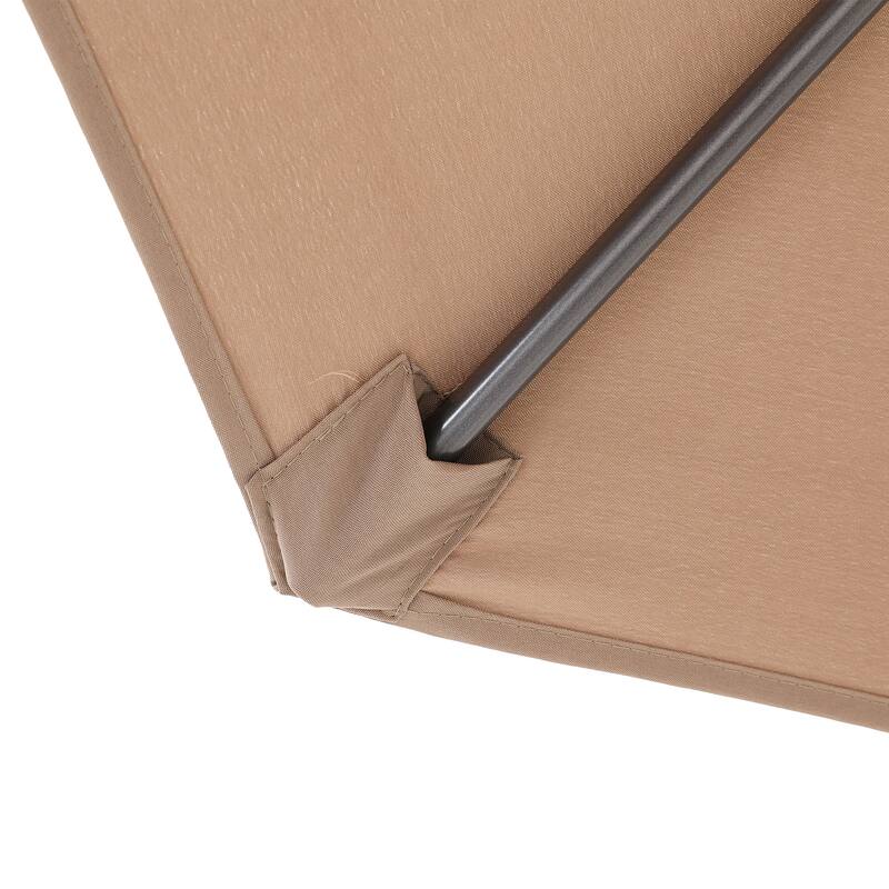 Clihome 10Ft Outdoor Crank Cantilever Patio Umbrella Without Base