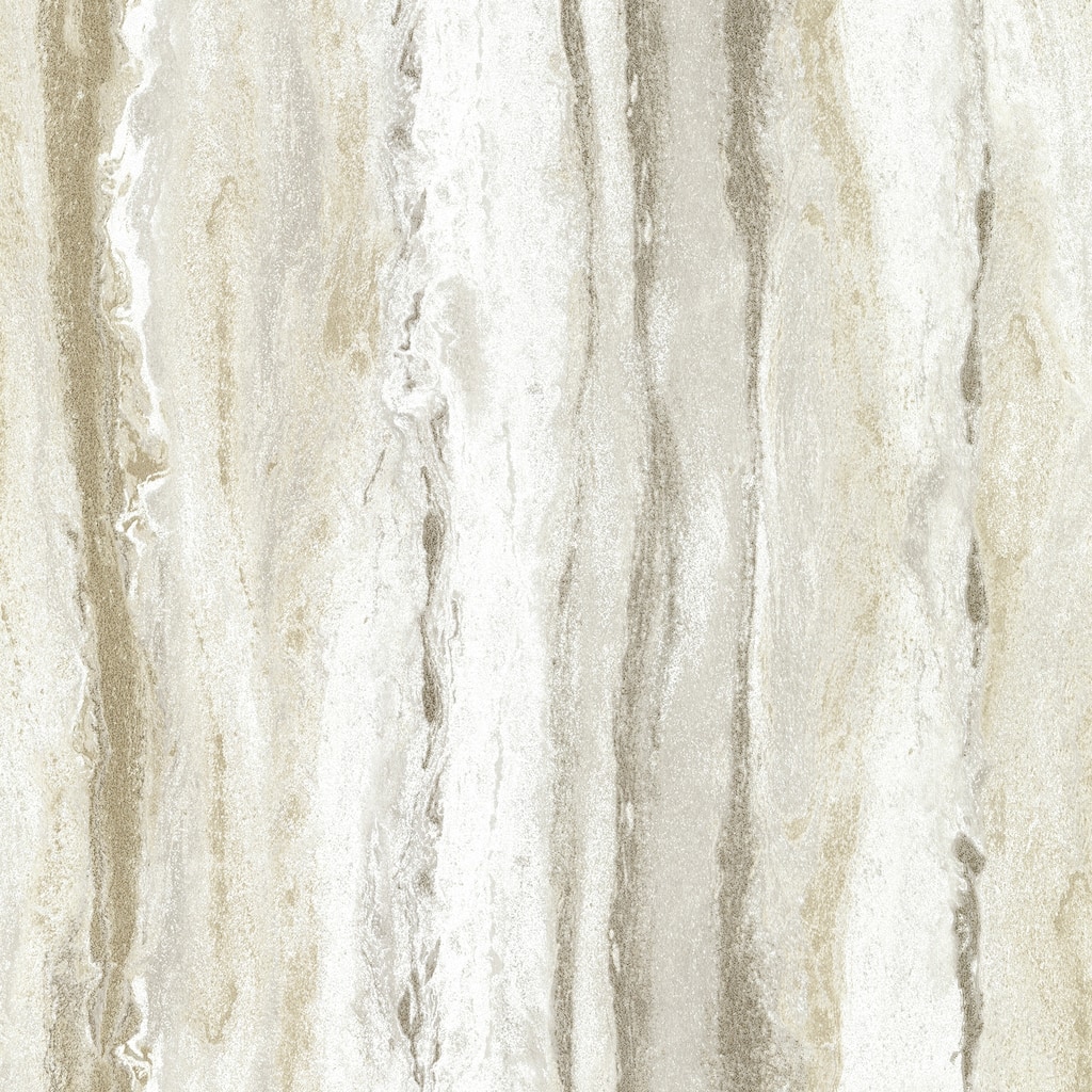 Stone Eisenhower Delesse Platinum Marbled 33 feet long X 20.9 inch wide Wallpaper Roll