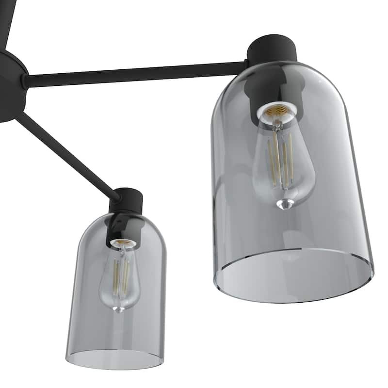 Hunter Lochemeade 5 Light Chandelier - Dining Room, Living Room, Entry - Modern Farmhouse, Industrial, Contemporary