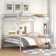 preview thumbnail 24 of 31, Contemporary Full XL Over Queen Bunk Bed with Solid Stability, Save Space or Split Into 2 Beds, Crafted for Safety, Black