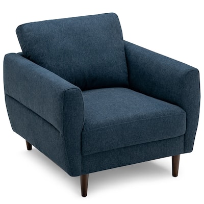 Gymax Modern Upholstered Accent Chair Single Sofa Armchair Living Room
