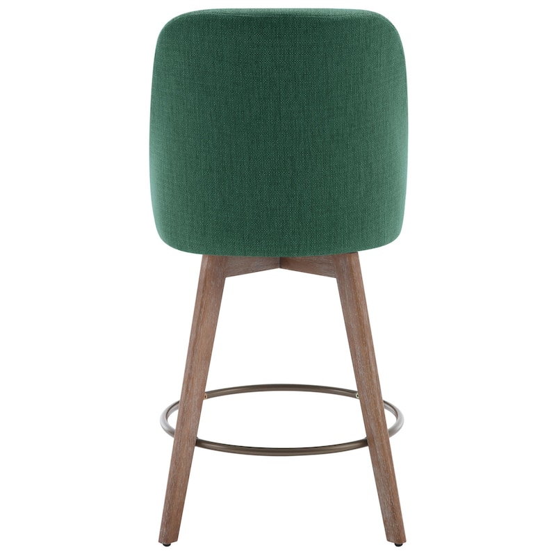 26" Counter Height Swivel Bar Stool, Upholstered Counter Stools - 39.37" (H) x 22.44" (D) x 21.65" (W)