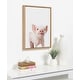 preview thumbnail 6 of 9, Sylvie Baby Piglet Animal Print Framed Canvas Wall Art by Amy Peterson