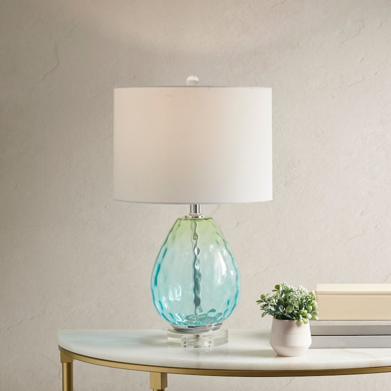 510 Design Borel Ombre Glass Table Lamp - Blue