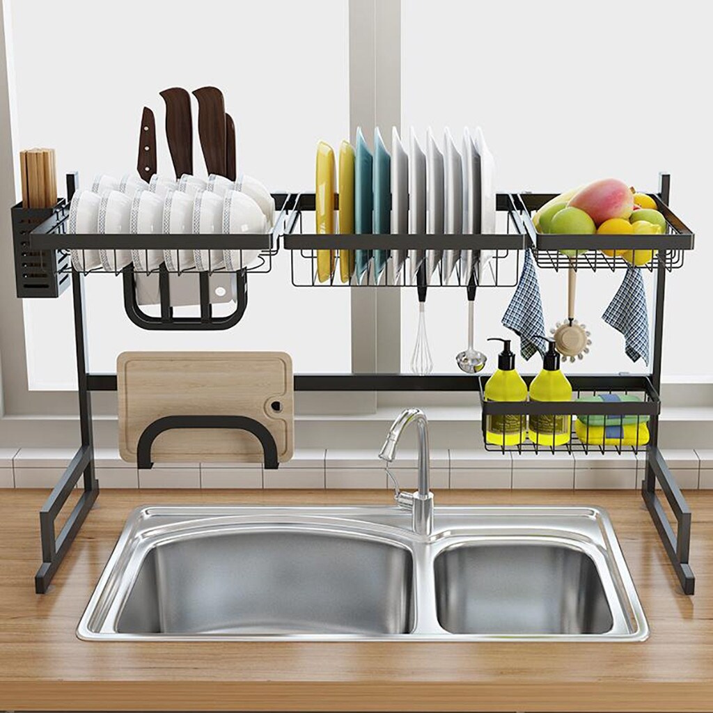 Dish Drying Rack Over Sink Display Drainer Kitchen Utensils Holder -  25x20x12 inch - Bed Bath & Beyond - 32583952