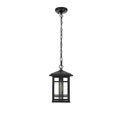 Jasper 12 inch Outdoor Pendant in Black - 12"