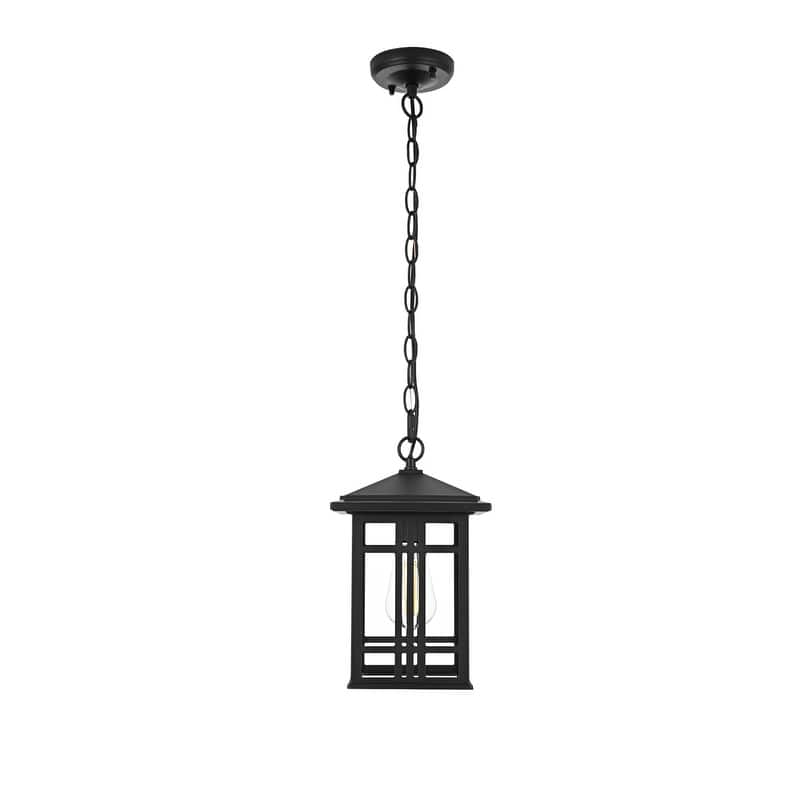 Jasper 12 inch Outdoor Pendant in Black - 12"
