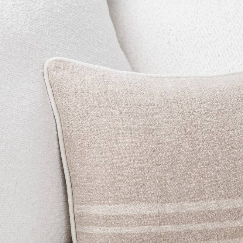 Villa by Classic Home Newport Linen Fabric Throw Pillow