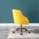 preview thumbnail 31 of 115, Lydia Swivel Height Adjustable Task Chair with Gold Base