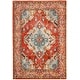 preview thumbnail 126 of 164, SAFAVIEH Monaco Lillie Boho Medallion Distressed Area Rug 4' x 5'7" - Orange/Light Blue