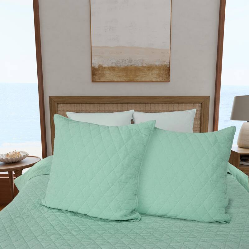 Southern Tide Cedar Island Euro Sage Sham