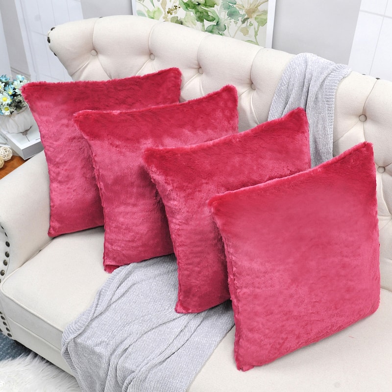 Fauxfur Pillow Shell Set 20'X20"