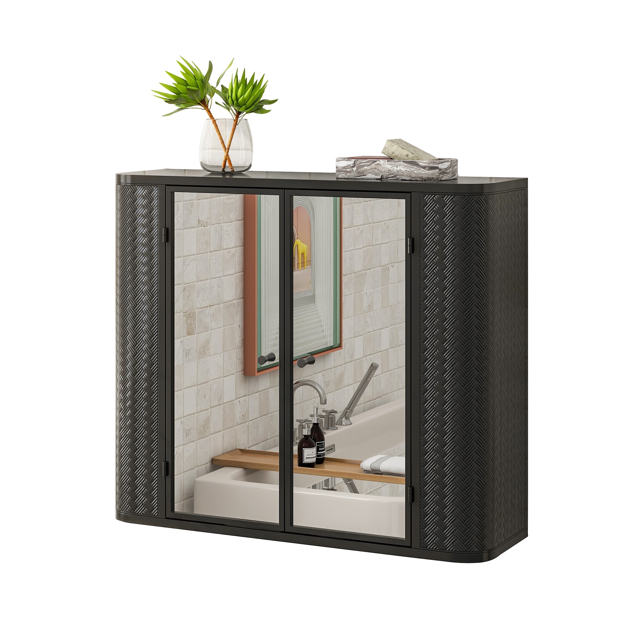 Wall-Mounted Bathroom Cabinet with Mirror