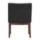 preview thumbnail 69 of 70, Voyager Button Tufted Slope Arm Linen Dining Chair (Set of 2) by iNSPIRE Q Artisan