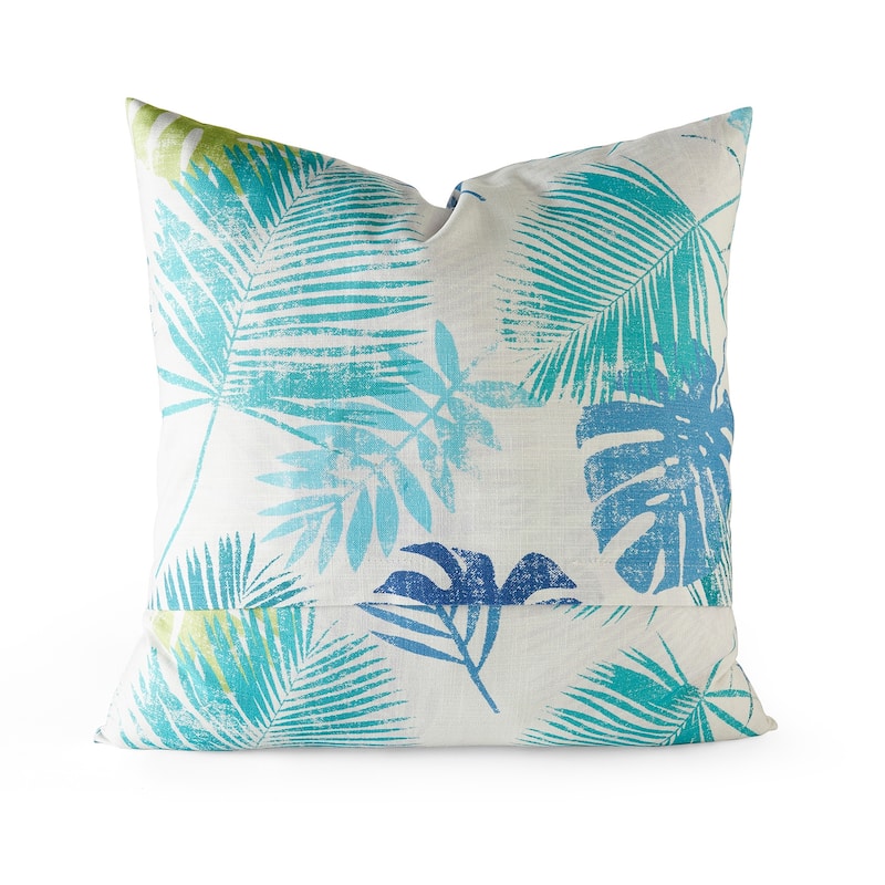 Exclusive Fabrics Printed Cotton Throw Pillow Covers 18 X 18 - Textured Decorative Pillow Covers (Set of 2)