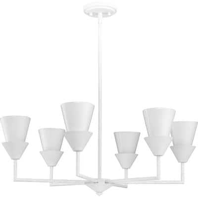 Progress Lighting P400372 Pinellas 6 Light 30" Wide Chandelier