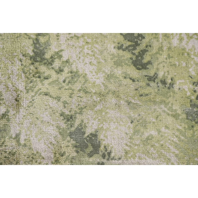 Abstract Modern Area Rug Handmade Wool Carpet - 4'7"x 6'5"
