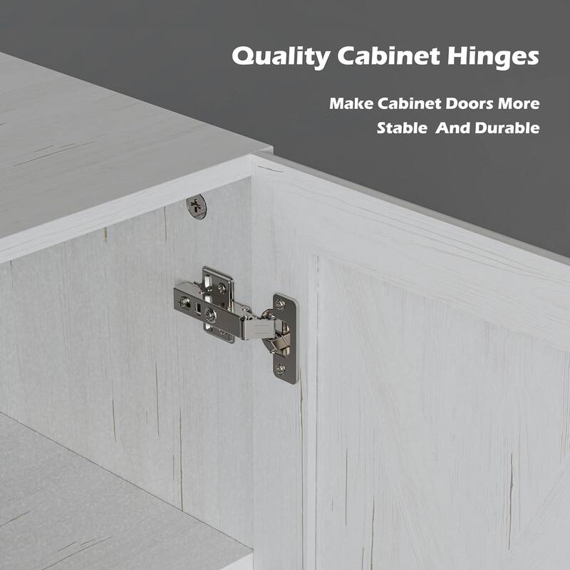 Farmhouse Wall-Mounted Storage Cabinet for Kitchen or Laundry