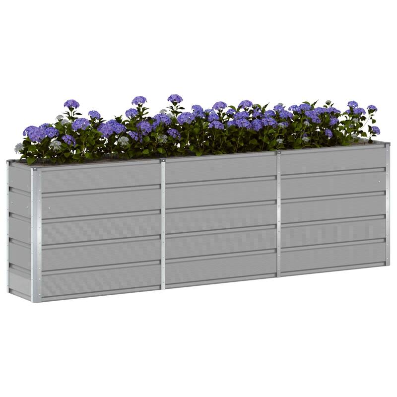 vidaXL Planter in Steel - 39.37 x 15.75 x 17.72"
