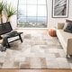 preview thumbnail 4 of 27, SAFAVIEH Handmade Studio Leather Milja Modern Leather Rug 8' x 10' - Grey - Rectangle
