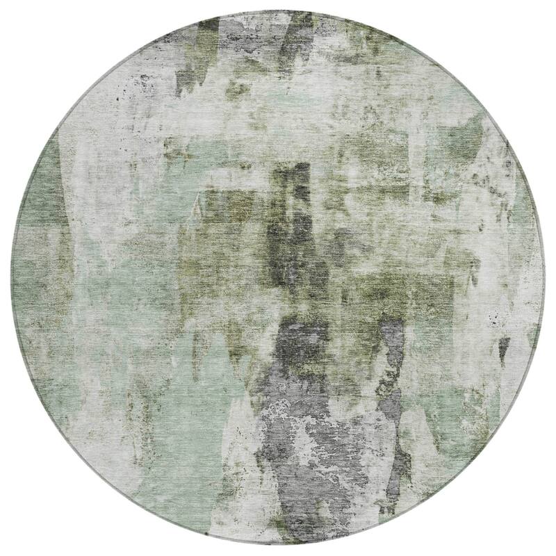 HomeRoots Abstract Transitional Rectangle Outdoor Rug