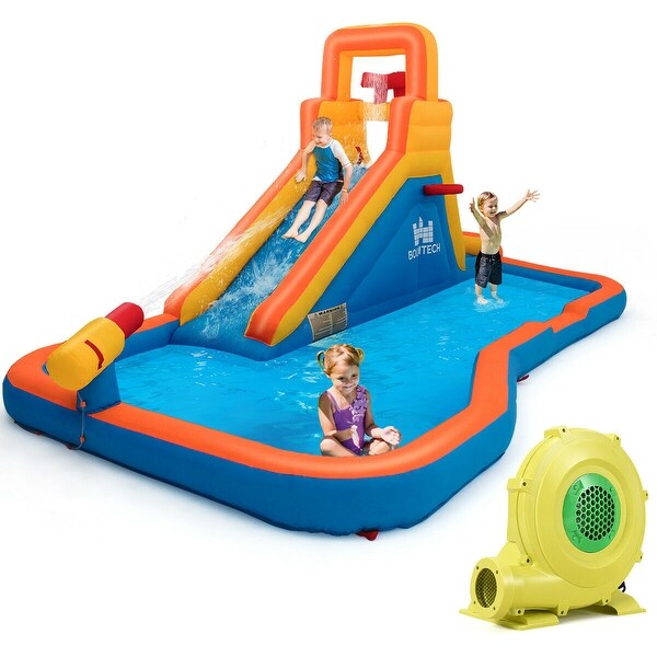 gymax inflatable splash water bouncer