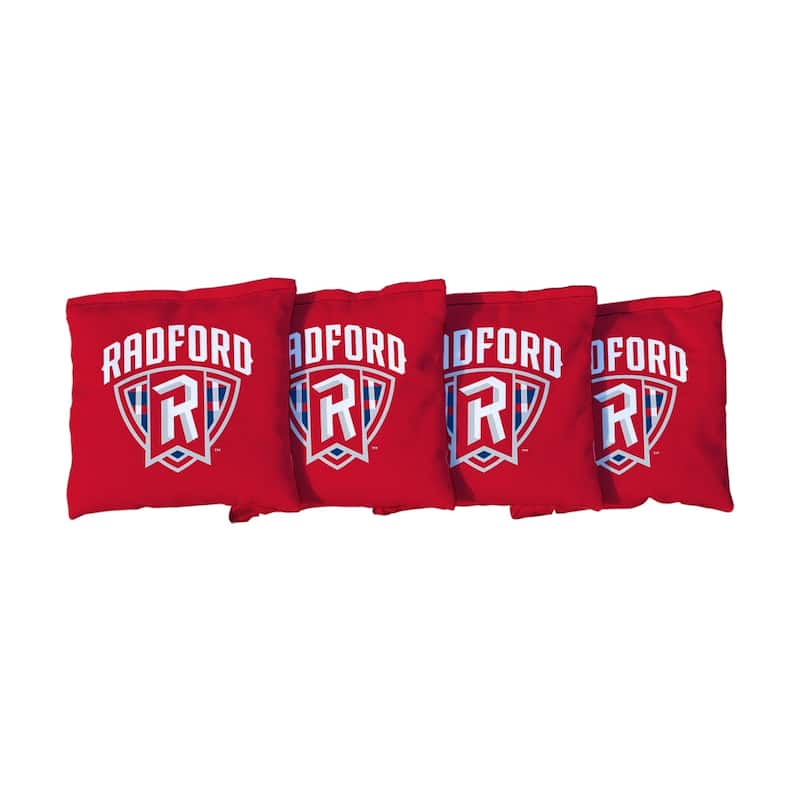 Radford University Highlanders Red Cornhole Bags - All-Weather Resin Filled