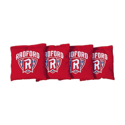 Radford University Highlanders Red Cornhole Bags