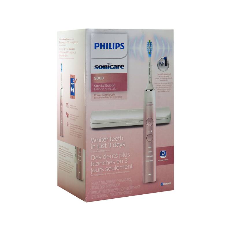PHILIPS Sonicare 9000 Special Edition Rechargeable Toothbrush, Pink/White, HX9911/90