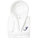 preview thumbnail 9 of 100, Sweet Kids 100% Polyester SUPER PLUSH Double Brushed Hooded Bathrobe with Navy Script Monogram I - Large