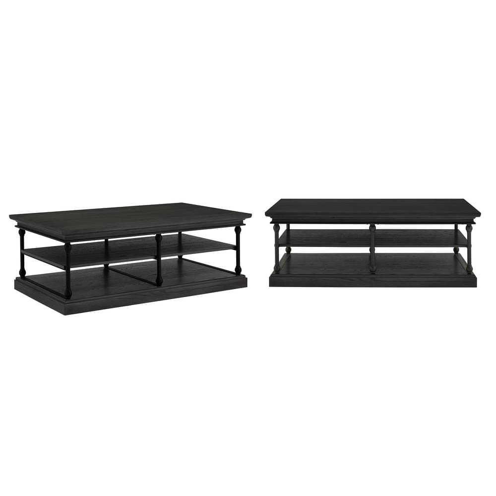 Dubrovnik Cornice Rectangle Storage Shelf Coffee Table