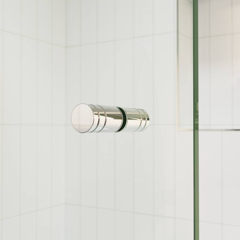 Glass Warehouse 58.25" x 34" Frameless Shower Bath Door - Door Only