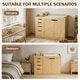 preview thumbnail 10 of 16, 47.2" Solid Wood Baby Changing Table Dresser, New Zealand Pine Nursery Storage Cabinet with 4 Drawers