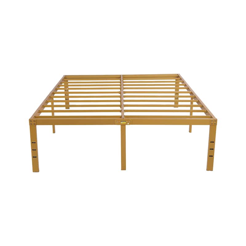 alazyhome 18 inch Heavy Duty Metal Platform Bed Frame with Storage
