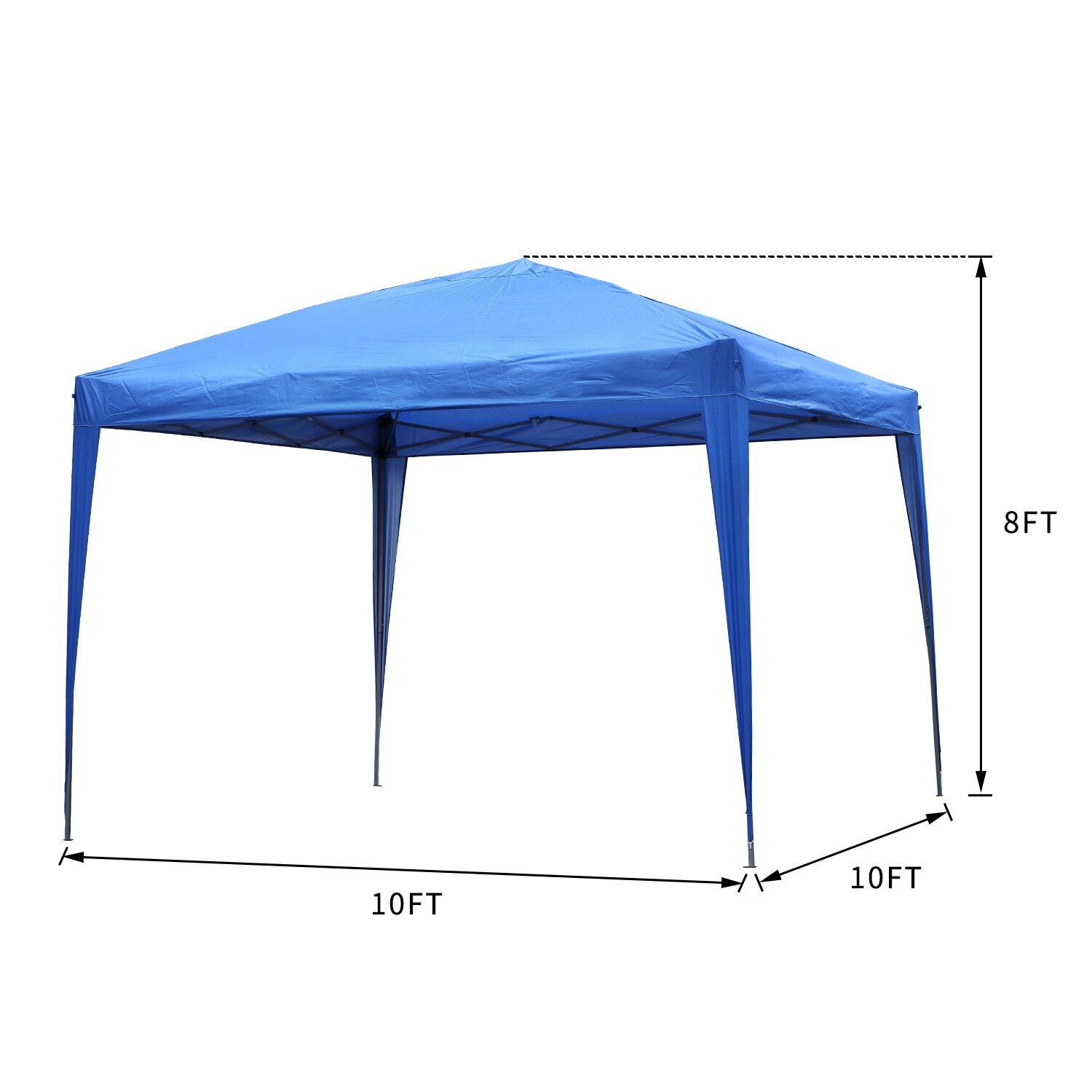 Flat top outdoor Tent with roof without 