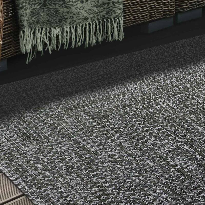 Superior Modern Rustic Bohemian Reversible Multi-Tone Braided Indoor Outdoor Area Rug