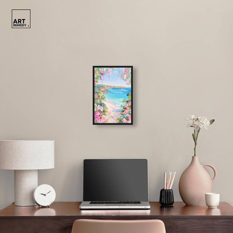 Hillside Harbor View II Canvas by Art Remedy