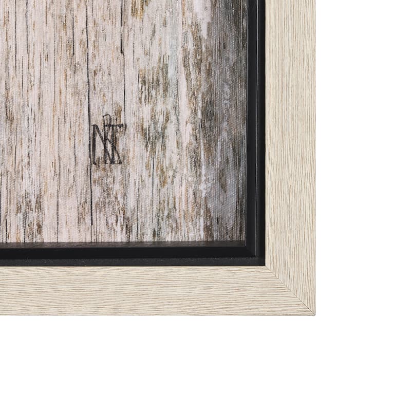 Wood Grain Sea Plant II Framed Art Print
