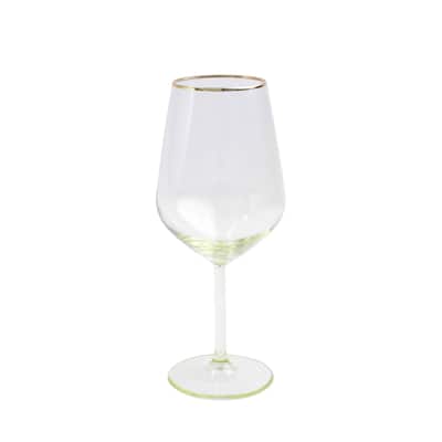 viva by VIETRI Rainbow Yellow Wine Glass