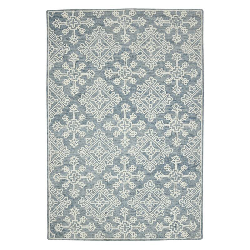 HomeRoots Geometric Transitional Rectangle Area Rug - 132.00 in. x 96.00 in. x 0.40 in.