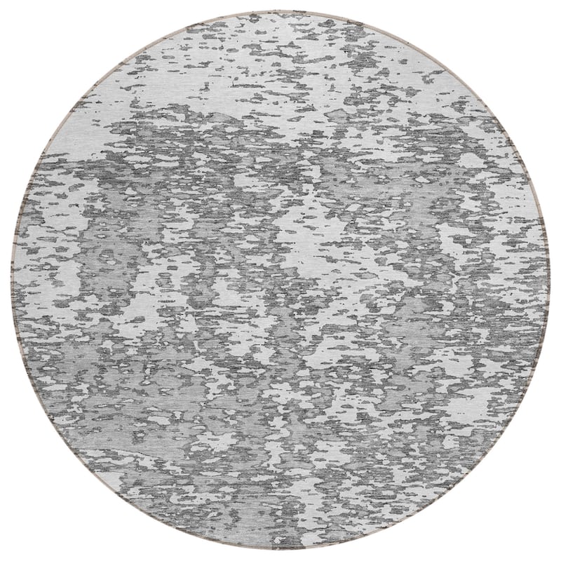 HomeRoots Abstract Transitional Rectangle Outdoor Rug