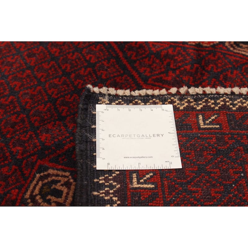 Teimani Burgundy Rug 2'8" x 4'7" - 2'8 x 4'7