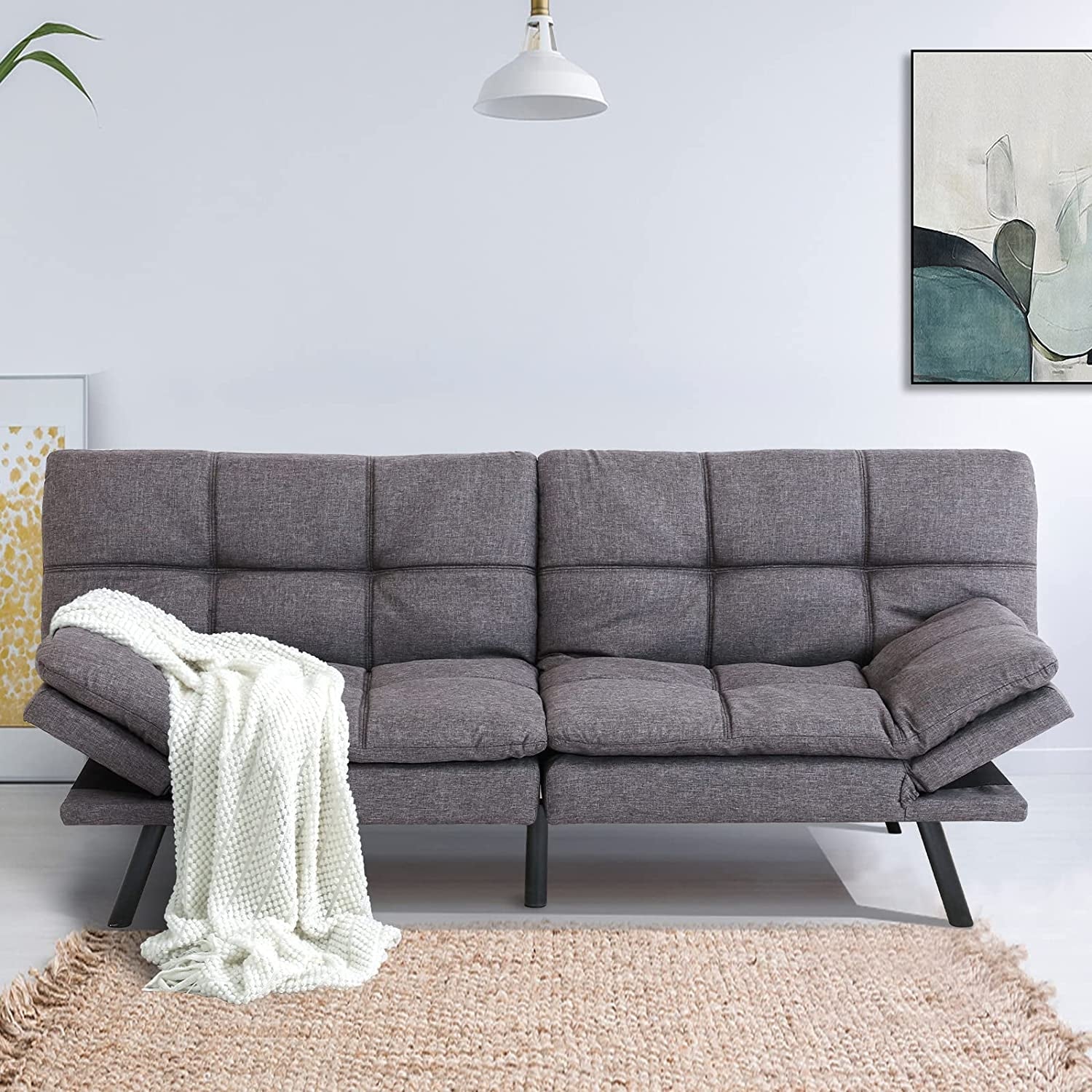 Memory foam shop futon sofa