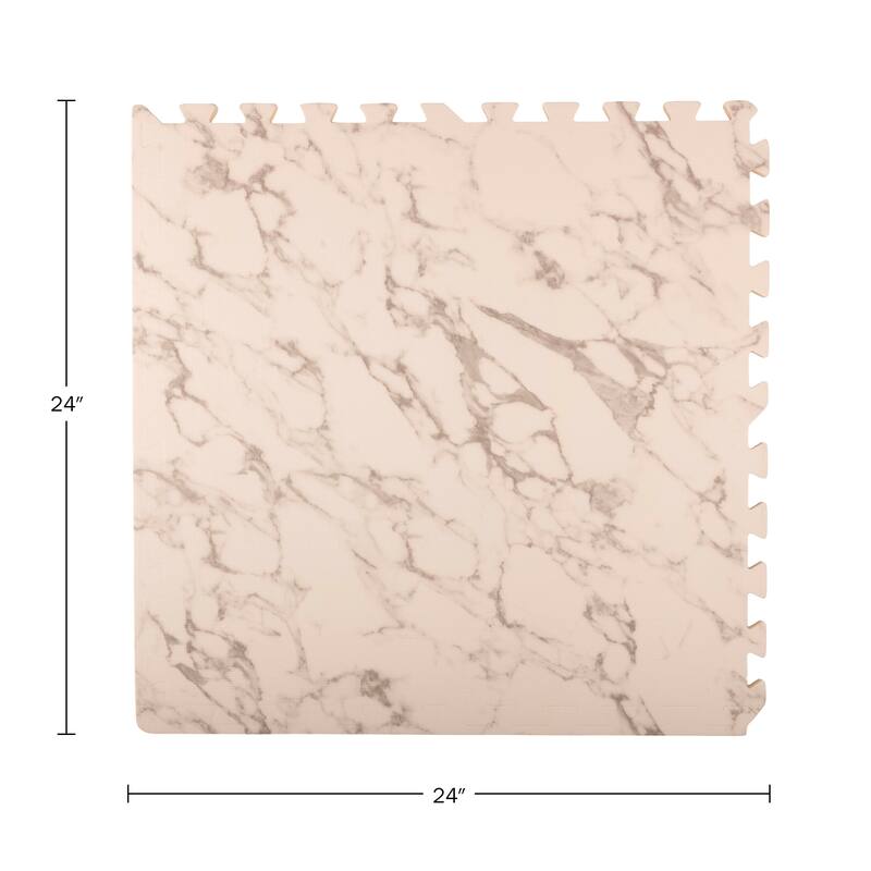 EVA Foam Floor Tiles 6-Pack - 24 SQFT Puzzle Mats - Interlocking Foam Tiles for Family Room or Gym Flooring by Stalwart