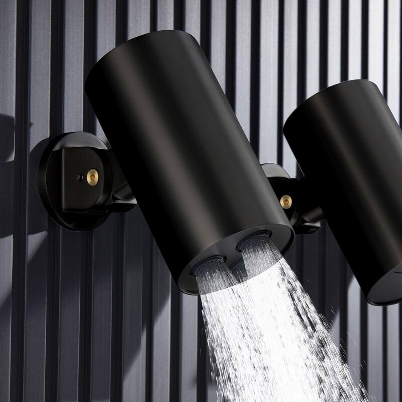 Wall-mounted adjustable showerhead