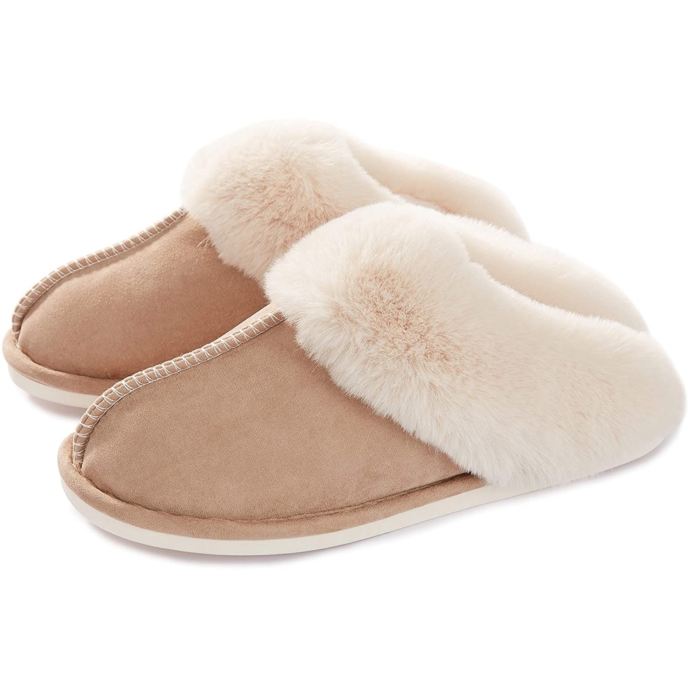 slippers fur lined