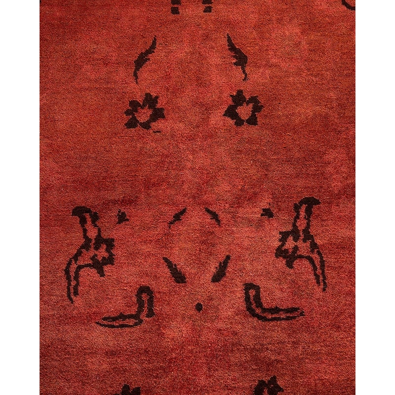 Fine Vibrance, One-of-a-Kind Hand-Knotted Area Rug - Pink, 9' 1" x 12' 5" - 9' 1" x 12' 5"