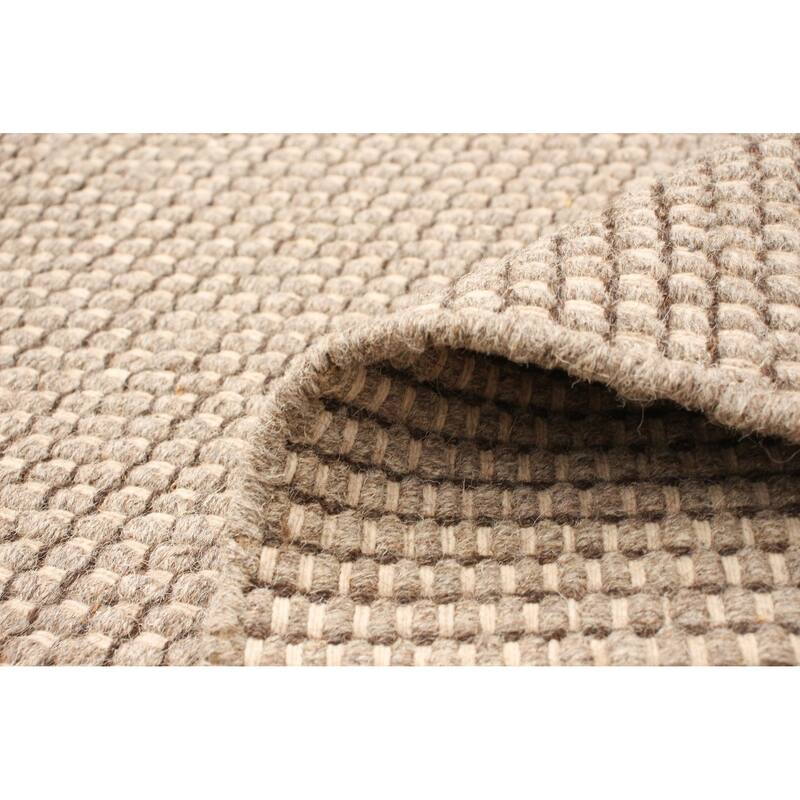 ECARPETGALLERY Hand Loomed Bungalow Wool Dhurrie