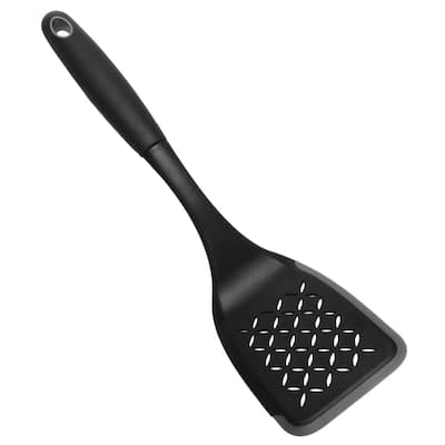 Chef Craft 12-inch Nylon Slotted Turner Spatula with Silicone Edge